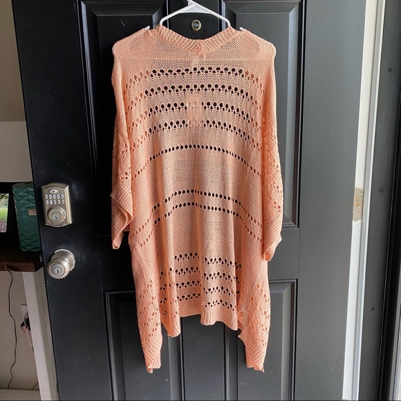 NWT L Love Peach Knit Kimono Size Medium - Picture 2 of 6